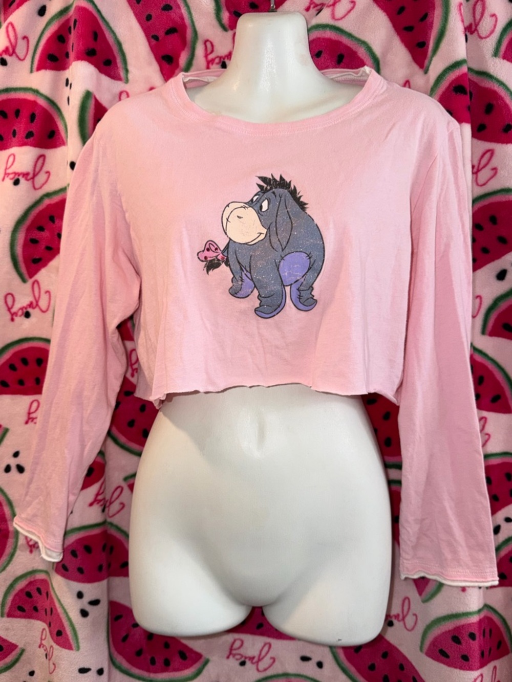 🩷 Disney Eeyore Cropped Long-Sleeve Top